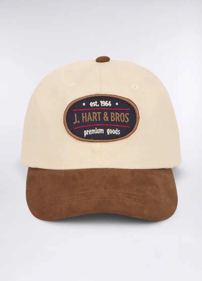 Cappello Baseball Con Logo Uomo, Bianco avorio