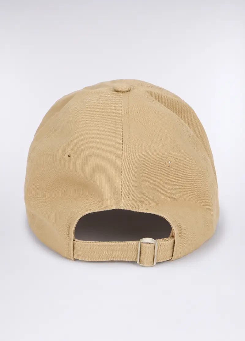 Cappello Baseball In Cotone Con Logo Uomo, Beige miniatura 2