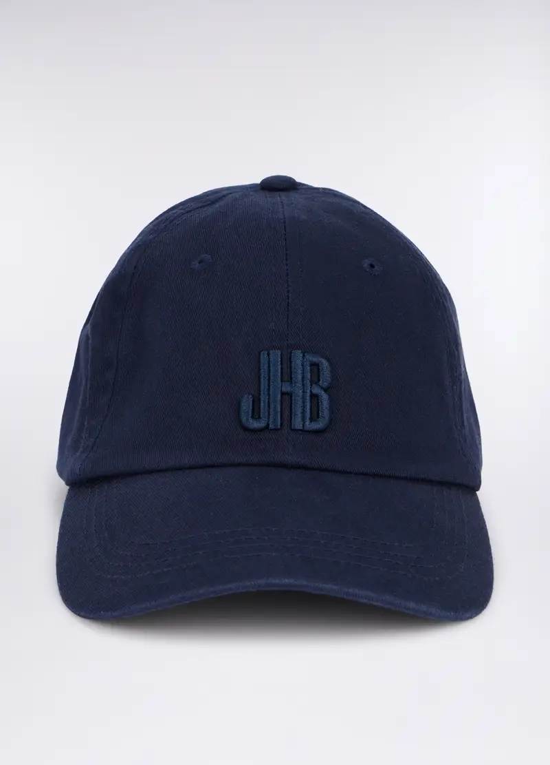 Cappello Baseball In Cotone Con Logo Uomo, Blu royal