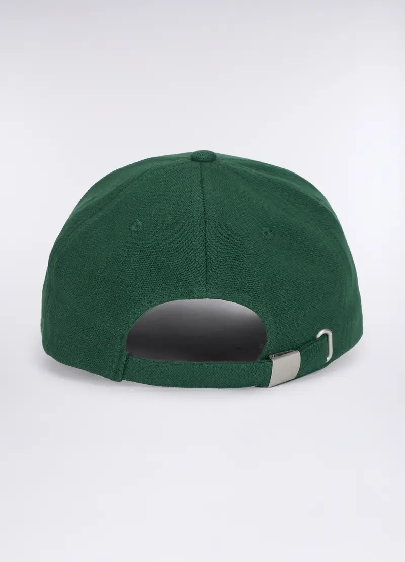Cappello Baseball In Piquet Di Cotone Uomo, Verde smeraldo miniatura 2