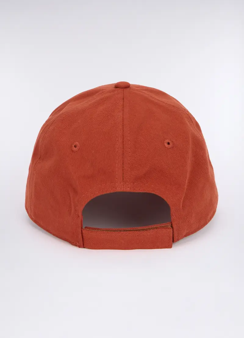 Cappello Baseball In Twill Di Cotone Uomo, Arancione scuro miniatura 2