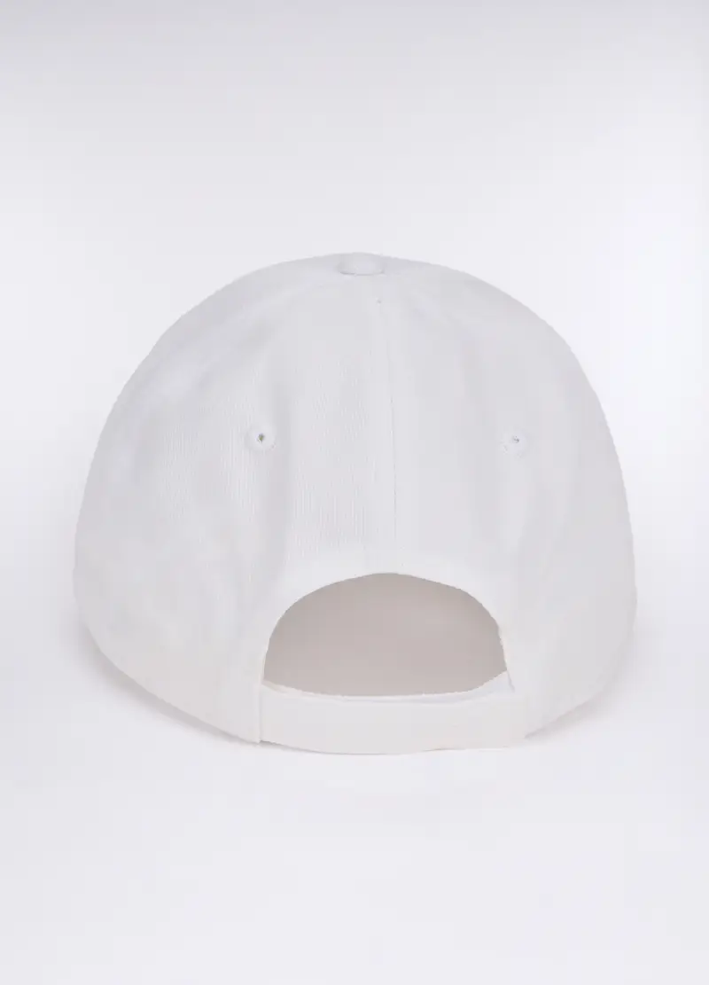 Cappello Baseball In Twill Di Cotone Uomo, Bianco ottico miniatura 2