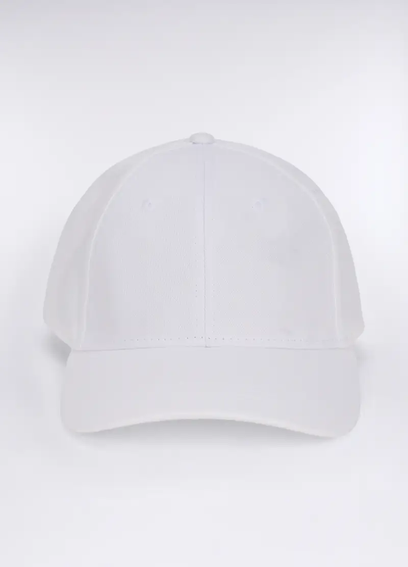 Cappello Baseball In Twill Di Cotone Uomo, Bianco ottico