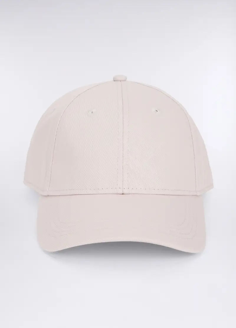 Cappello Baseball In Twill Di Cotone Uomo, Bianco sporco