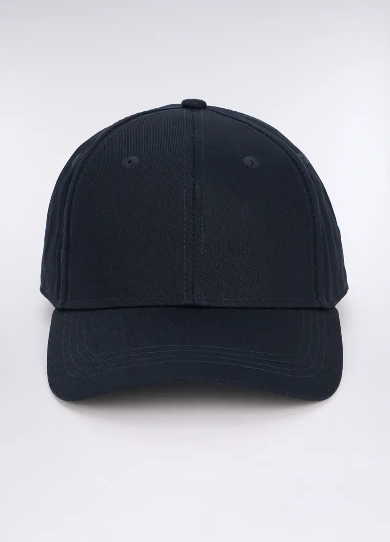 Cappello Baseball In Twill Di Cotone Uomo, Blu scuro