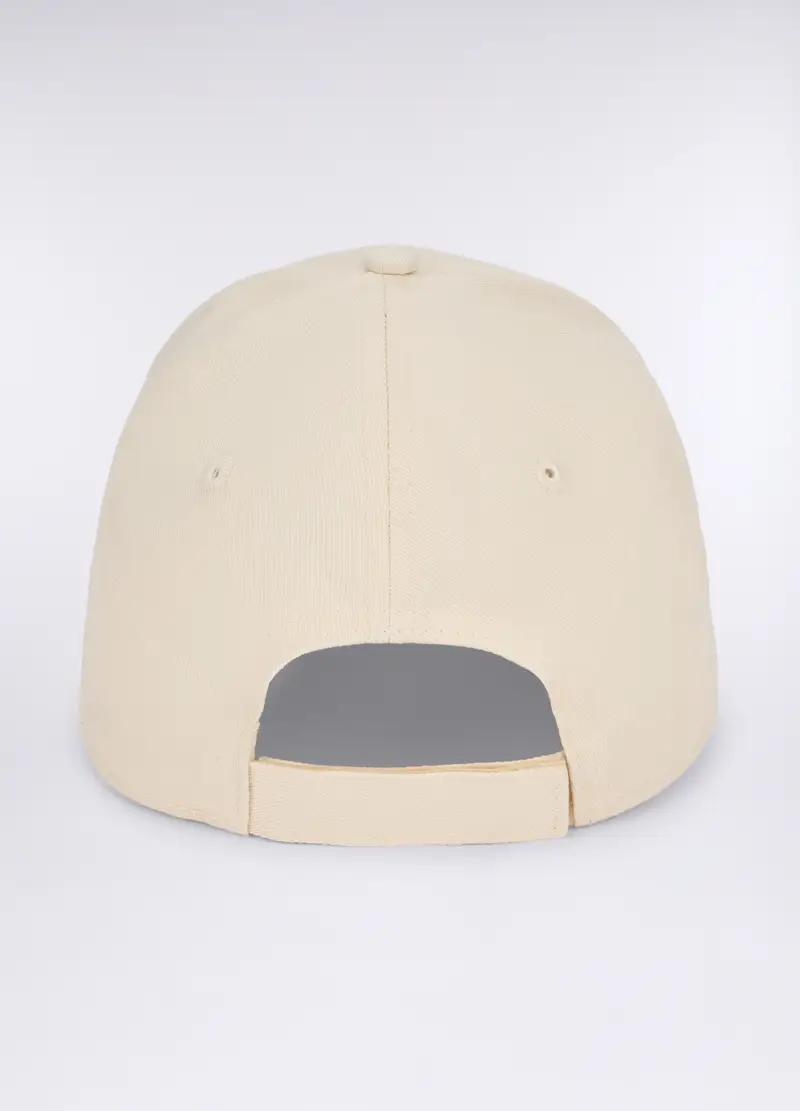 Cappello Baseball In Twill Di Cotone Uomo, Crema miniatura 2