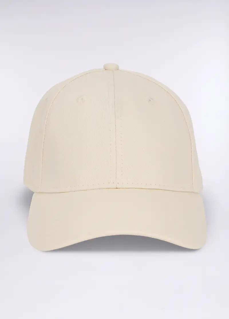 Cappello Baseball In Twill Di Cotone Uomo, Crema