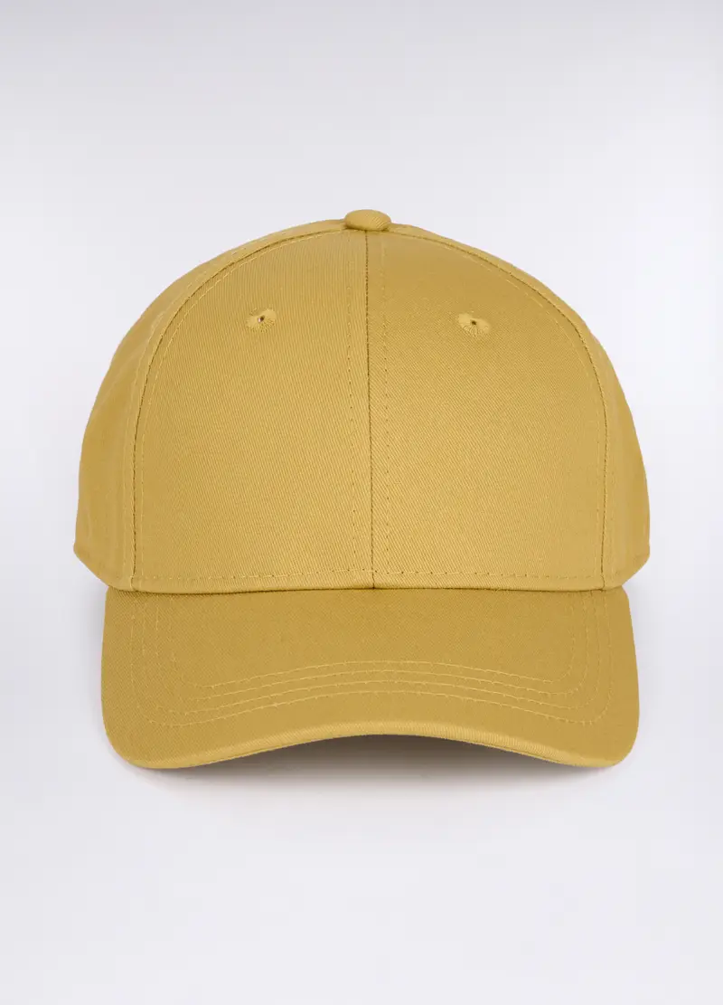Cappello Baseball In Twill Di Cotone Uomo, Giallo senape