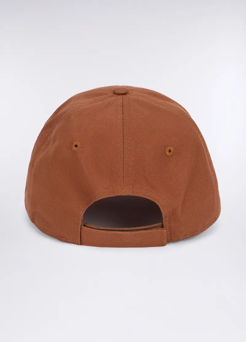 Cappello Baseball In Twill Di Cotone Uomo, Marrone tabacco miniatura 2