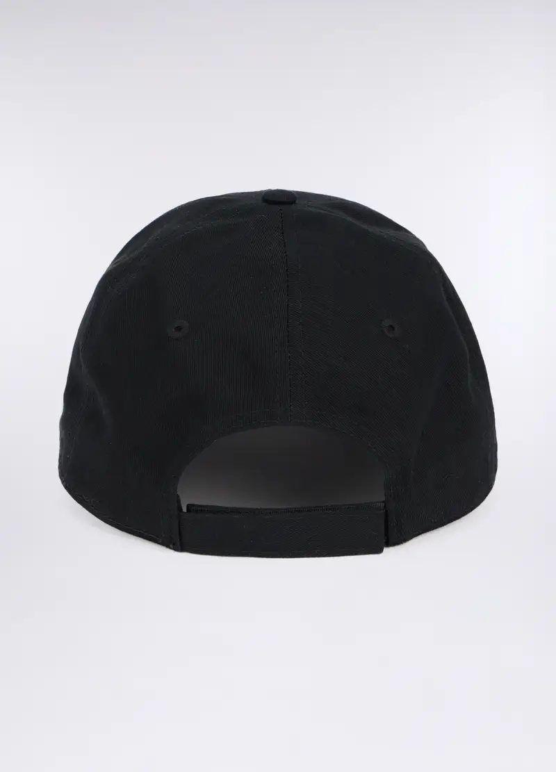Cappello Baseball In Twill Di Cotone Uomo, Nero miniatura 2