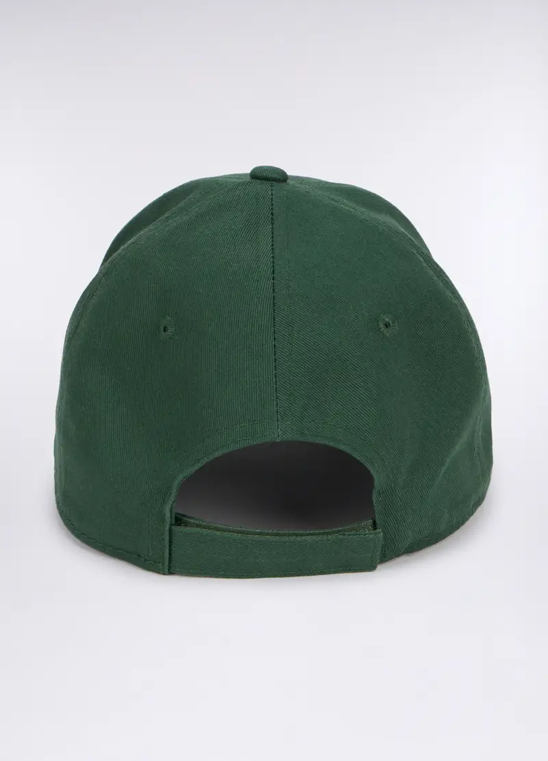 Cappello Baseball In Twill Di Cotone Uomo, Verde bosco miniatura 2