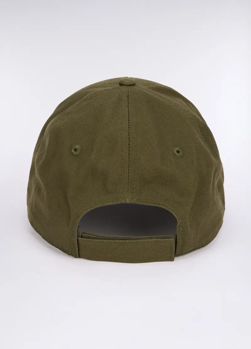 Cappello Baseball In Twill Di Cotone Uomo, Verde muschio miniatura 2