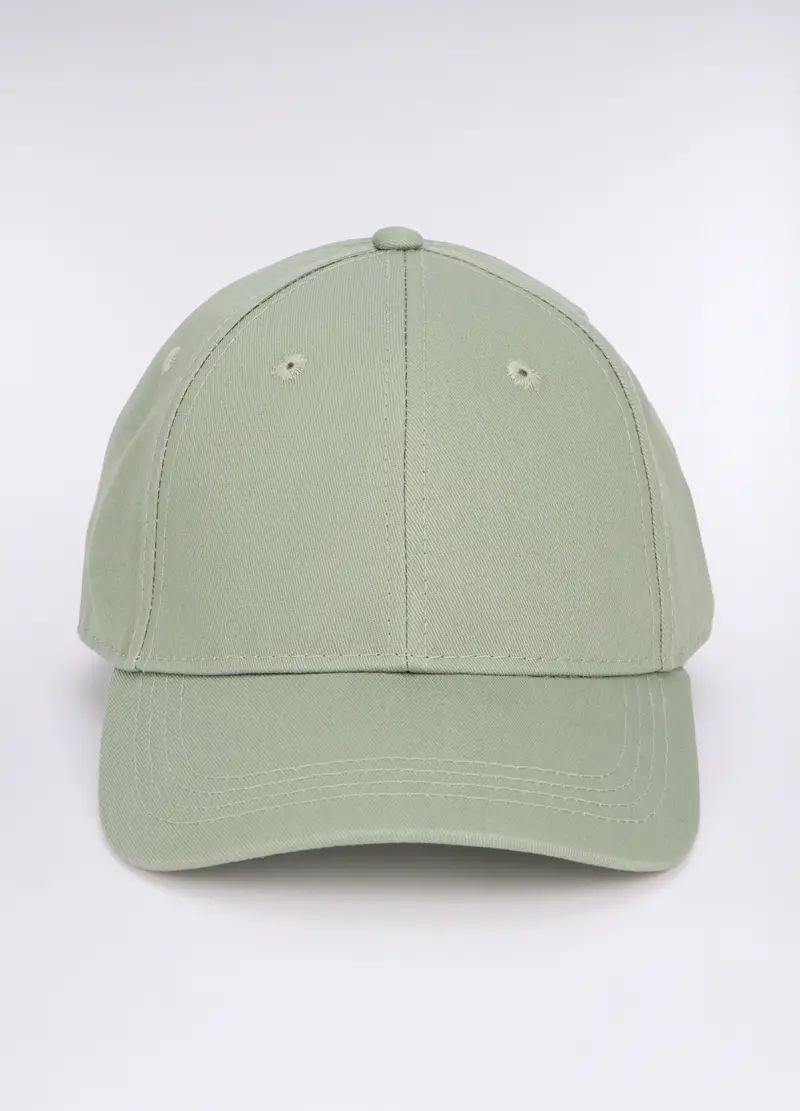 Cappello Baseball In Twill Di Cotone Uomo, Verde salvia