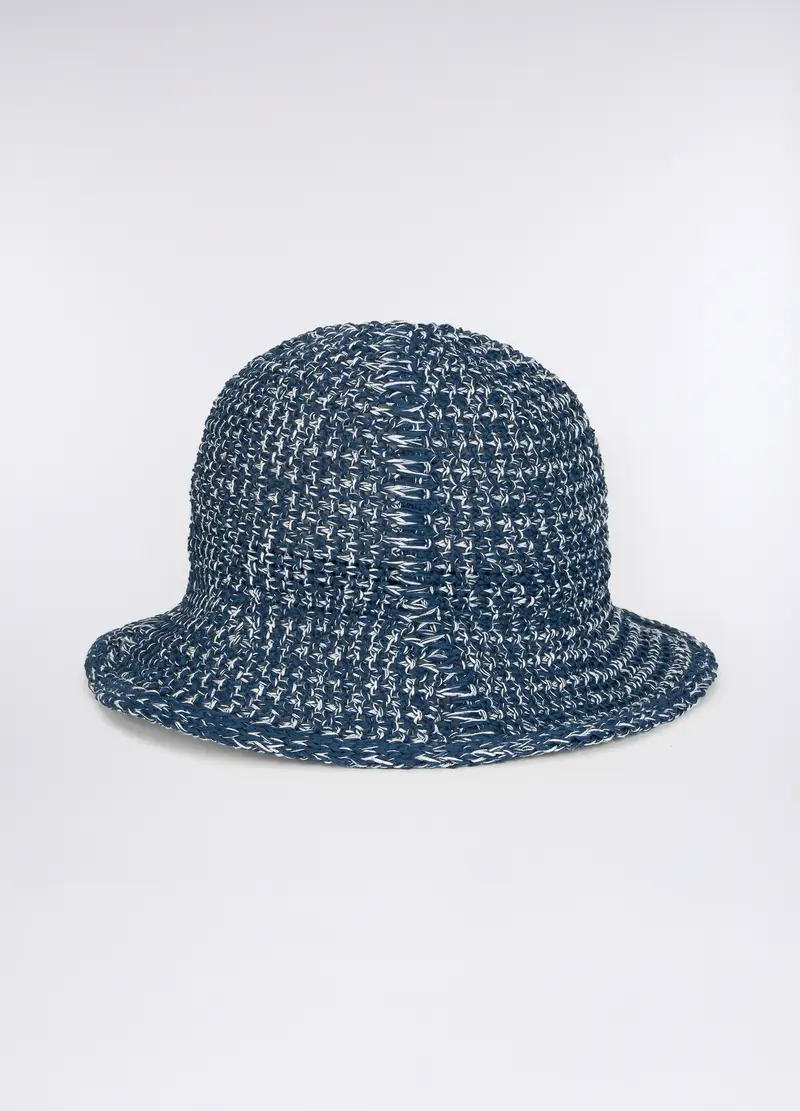 Cappello Crochet Donna, Blu chiaro
