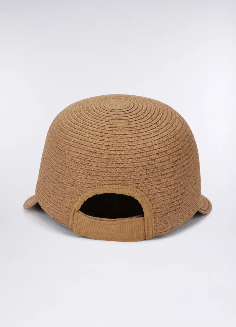 Cappello In Carta Tessile Donna, Beige scuro miniatura 2