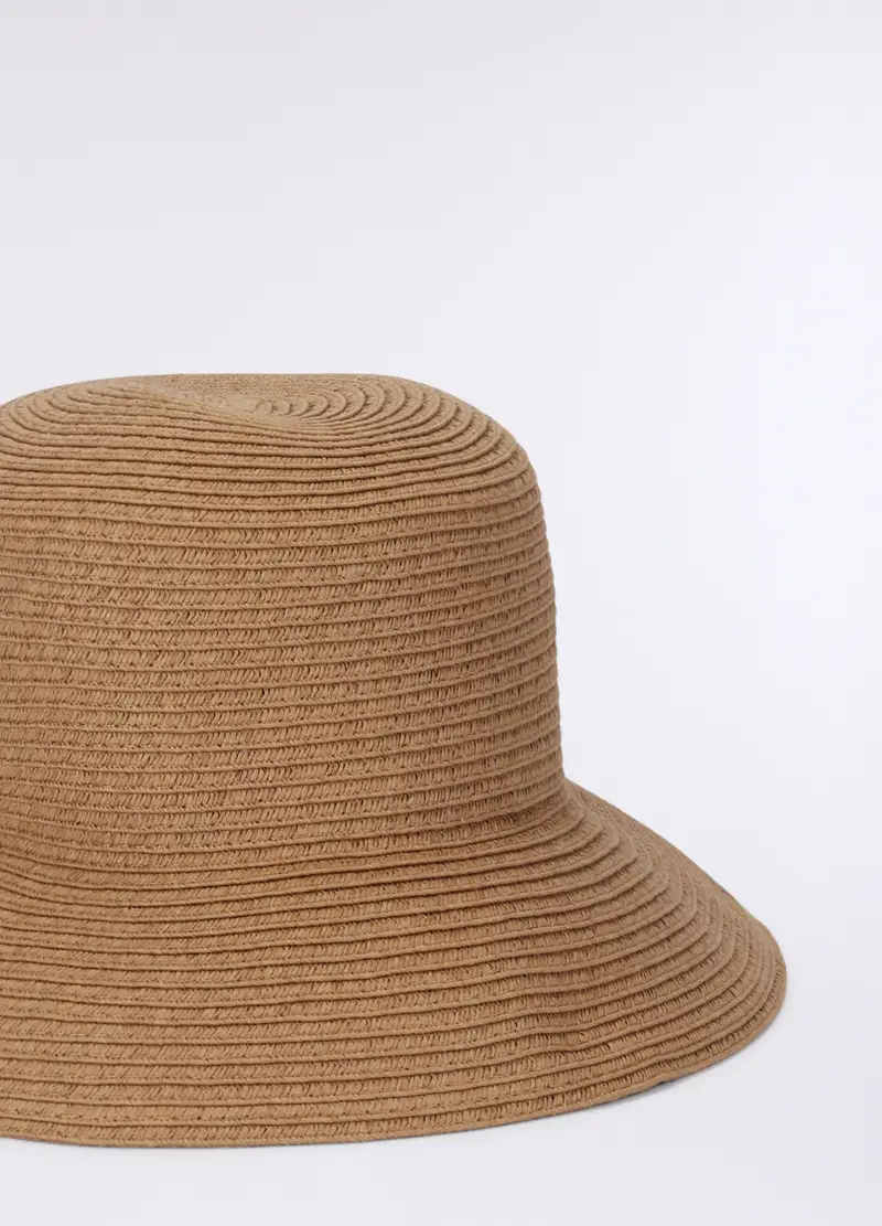 Cappello In Carta Tessile Donna, Marrone chiaro miniatura 3