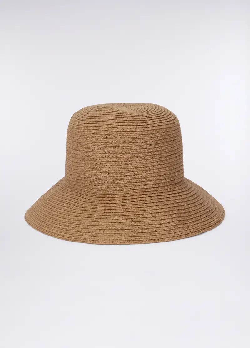 Cappello In Carta Tessile Donna, Marrone chiaro