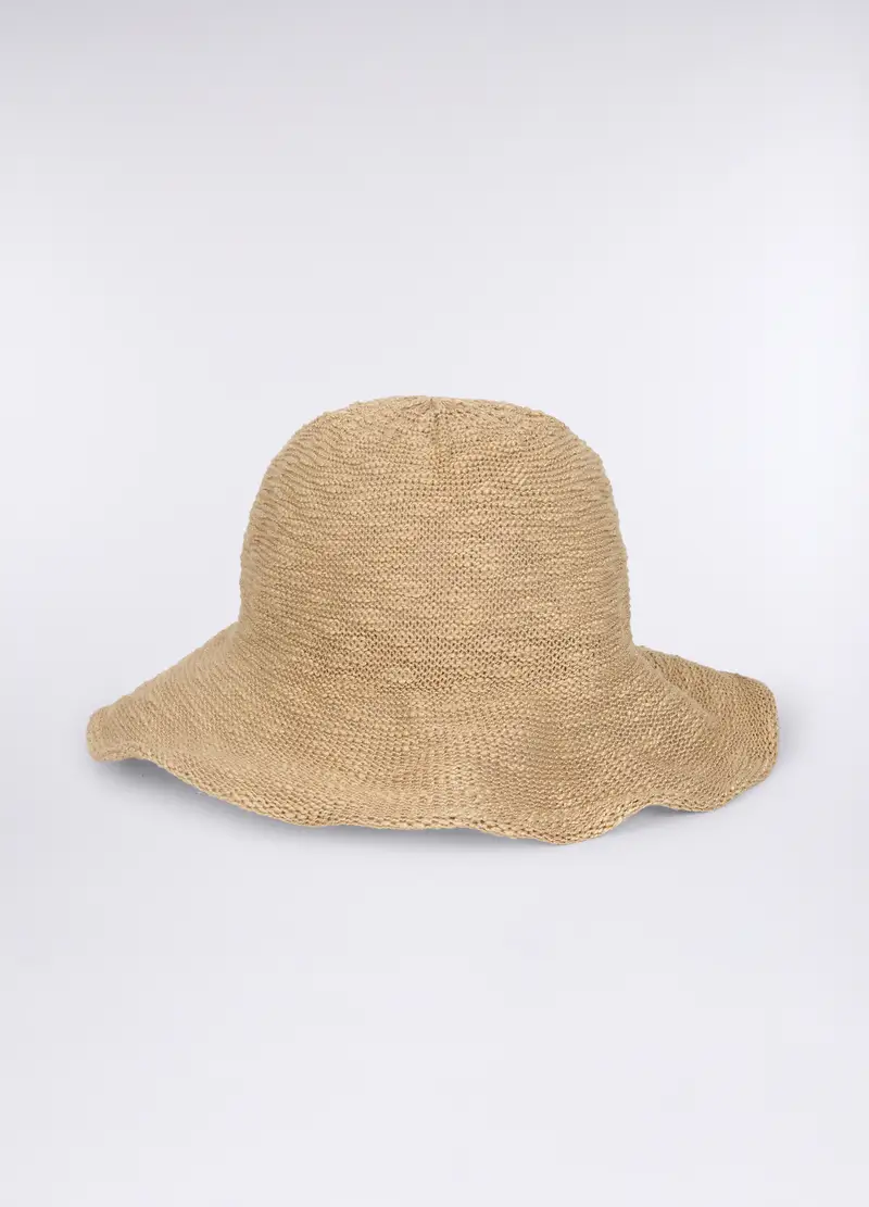 Cappello In Tessuto Donna, Beige chiaro