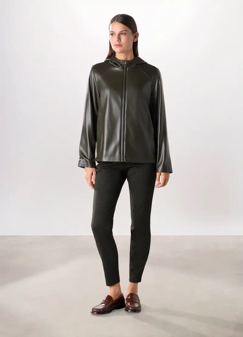 Upim, Cappotto In Eco Pelle Donna, Verde scuro, Taglia: S