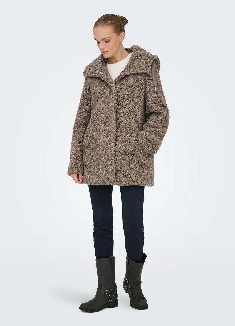 Cappotto Teddy Donna, Unisex, Beige miniatura 3