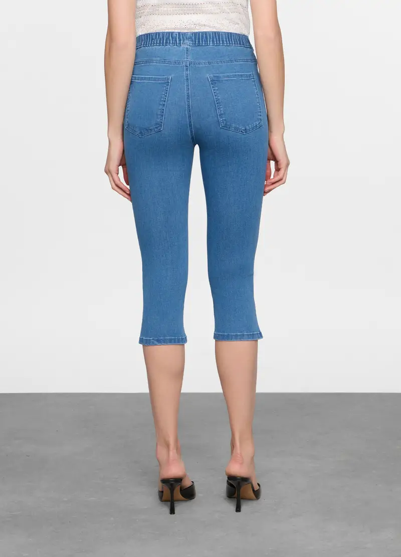Capri Fit Slim In Denim Stretch Donna, Azzurro chiaro miniatura 2
