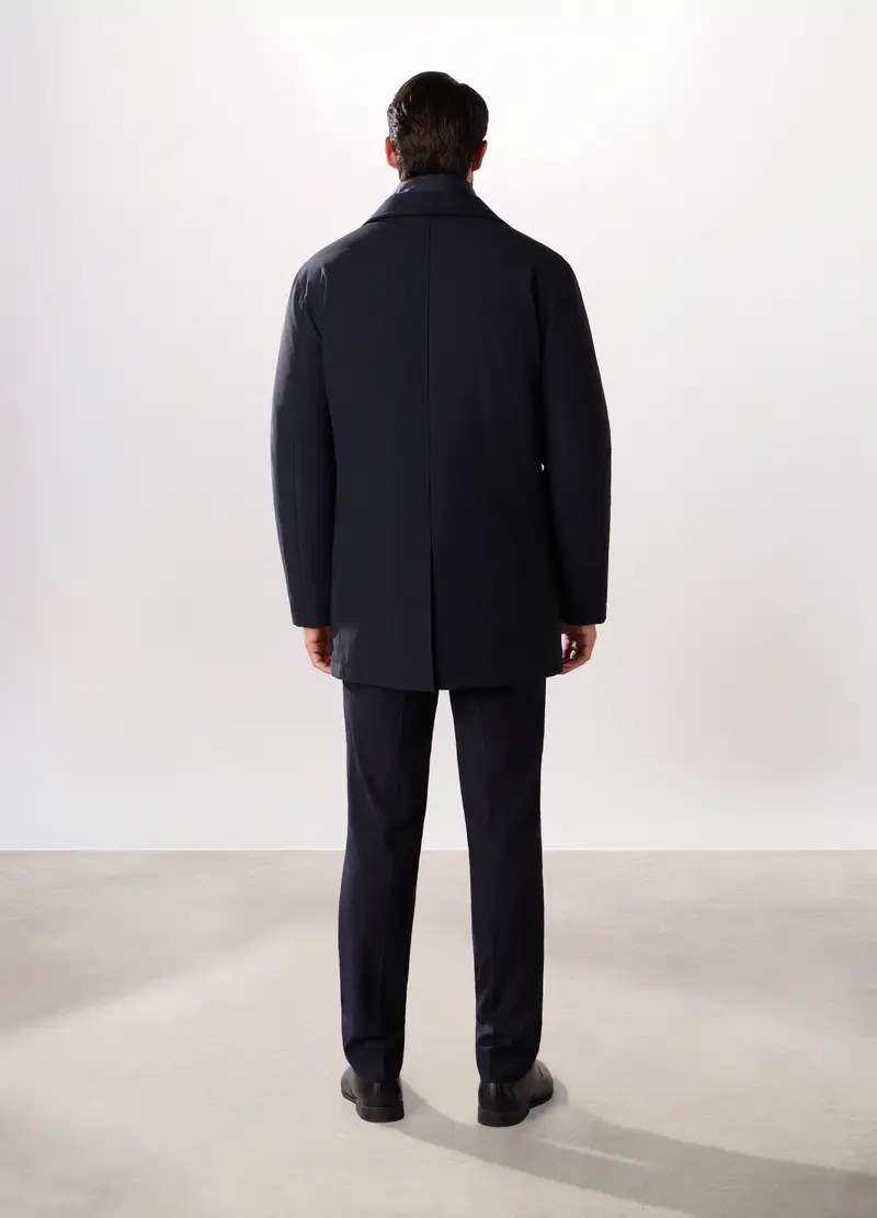Car Coat Imbottito Uomo, Blu scuro miniatura 2
