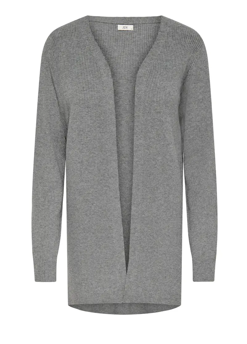Cardigan In Costina Donna, Unisex, Grigio scuro