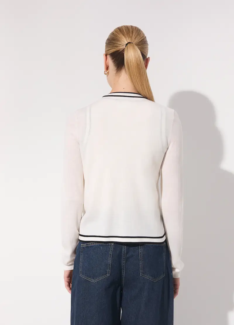 Upim Cardigan Donna Bianco 4287831 miniatura 3