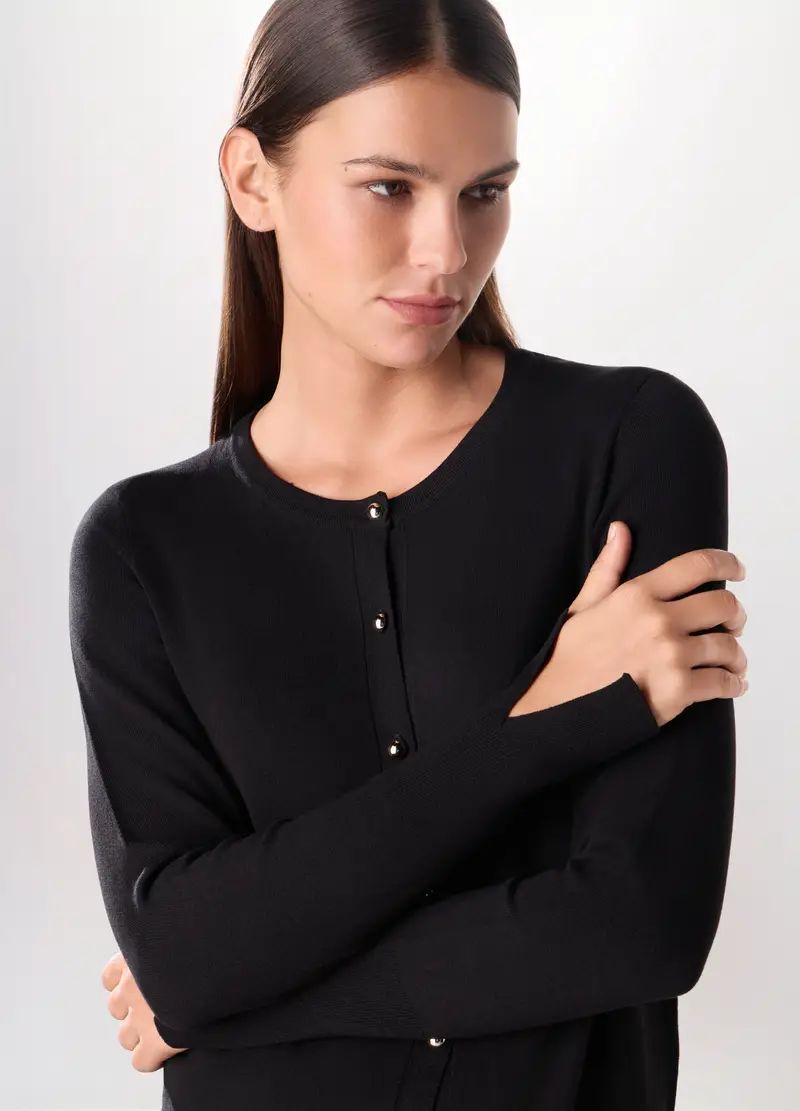 Upim Cardigan Donna Nero 4252286 miniatura 3
