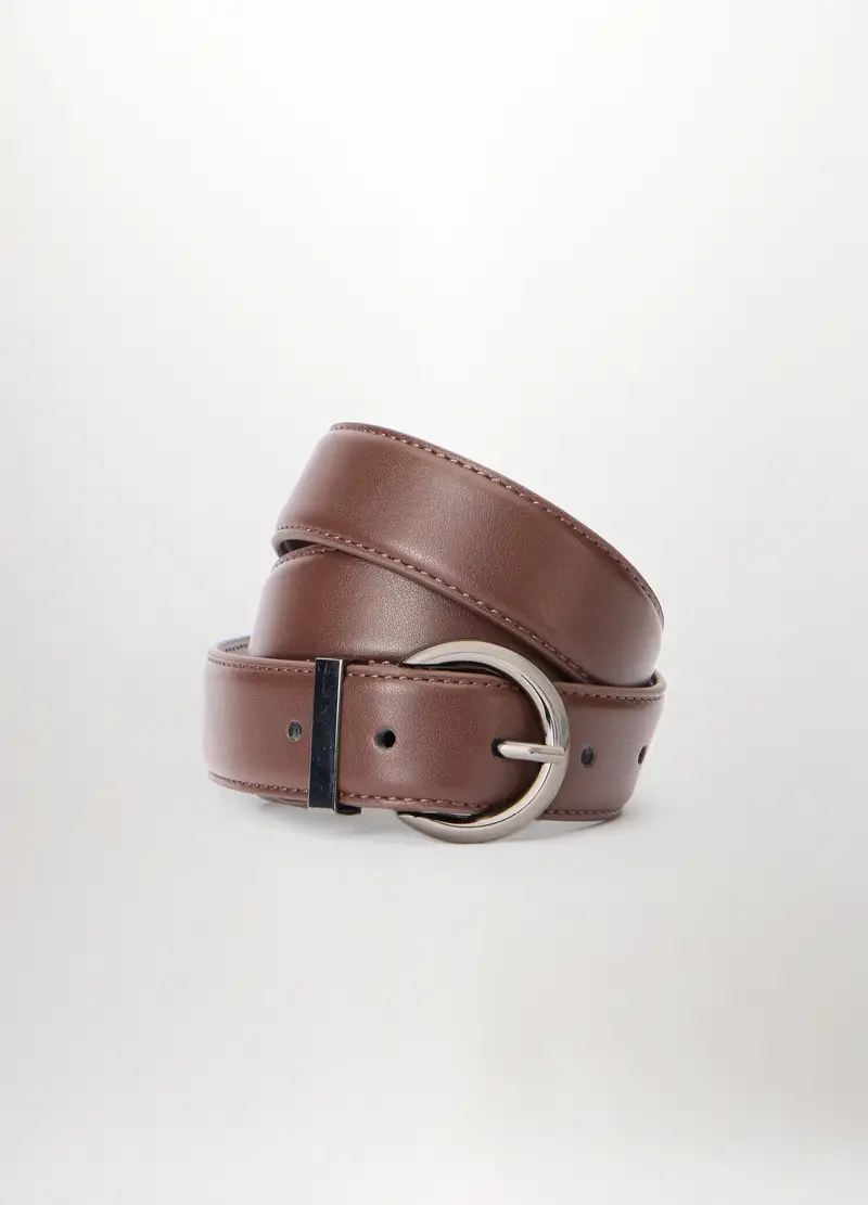 Cintura In Ecopelle Donna, Marrone scuro