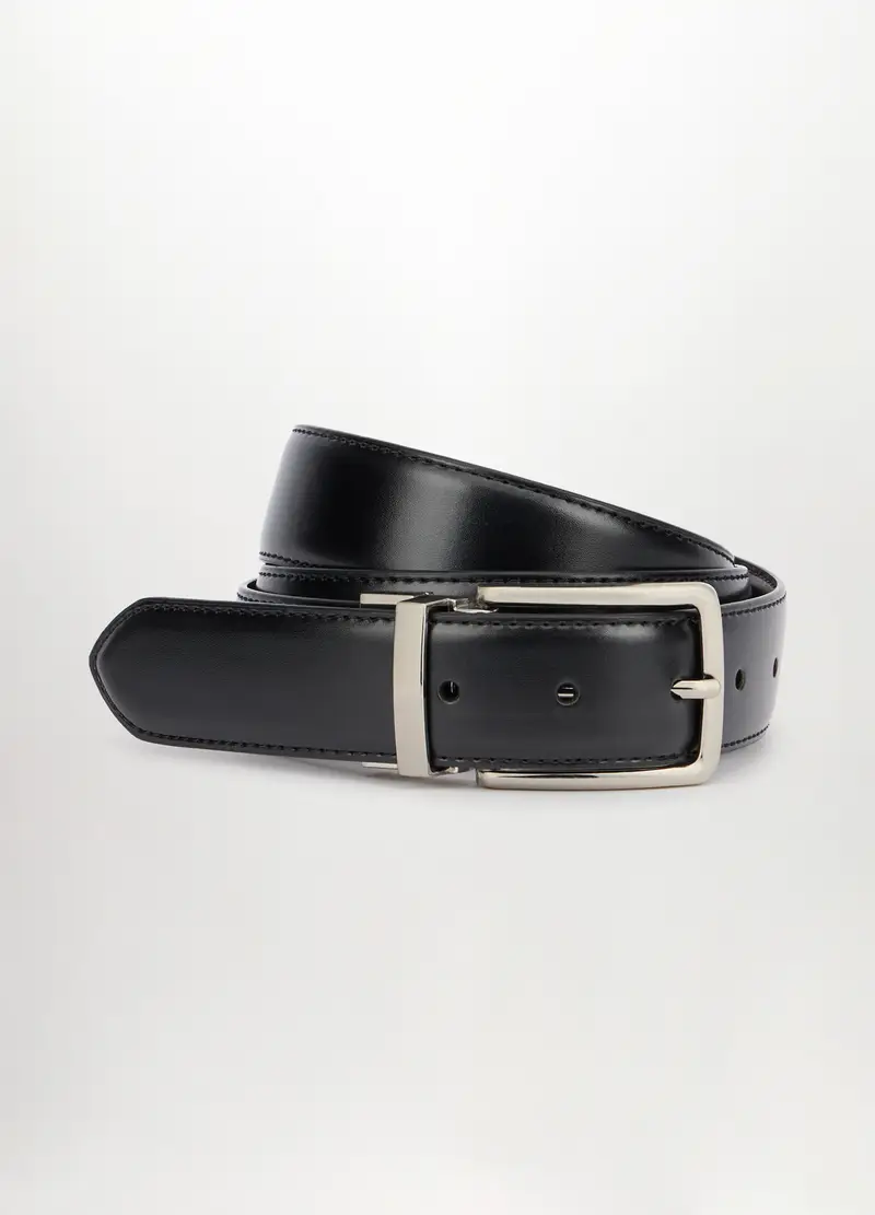 Upim, Cintura In Vera Pelle Uomo, Nero, Taglia: 90-95 cm