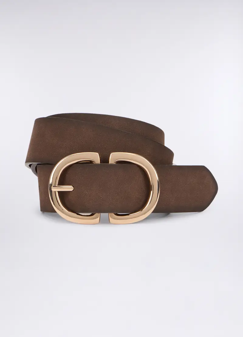 Cintura Scamosciata Donna, Beige chiaro