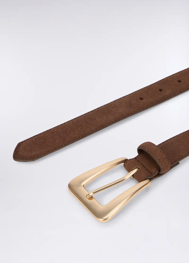 Cintura Scamosciata Donna, Marrone tabacco miniatura 2