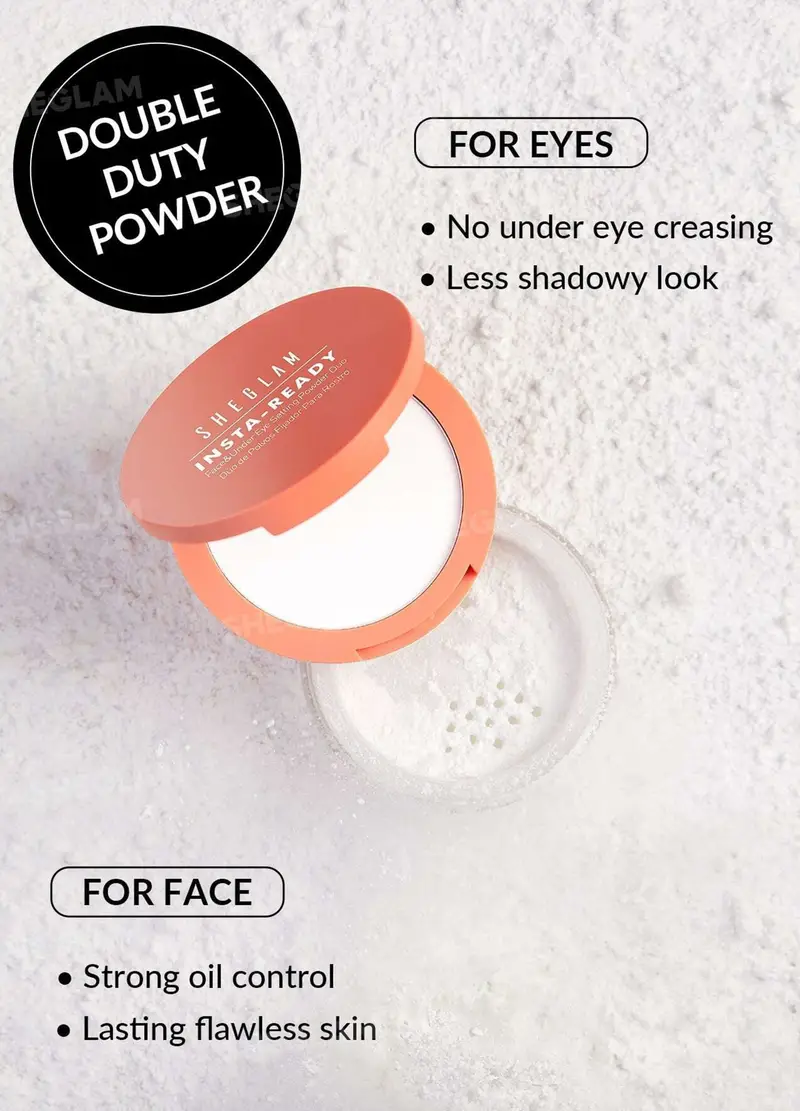 Cipria Fissante Viso E Occhi Insta-ready Duo - Bubblegum, Unisex, Rosa cipria miniatura 2