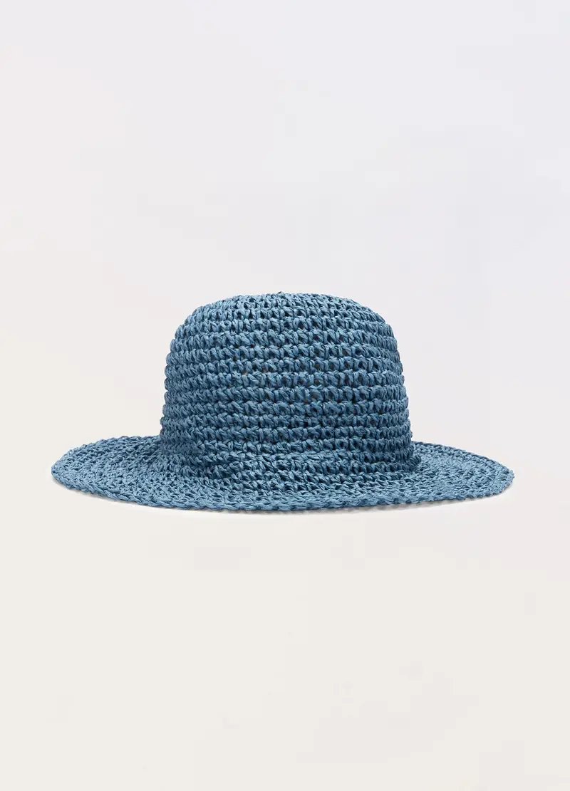 Cloche Crochet Donna, Blu indigo