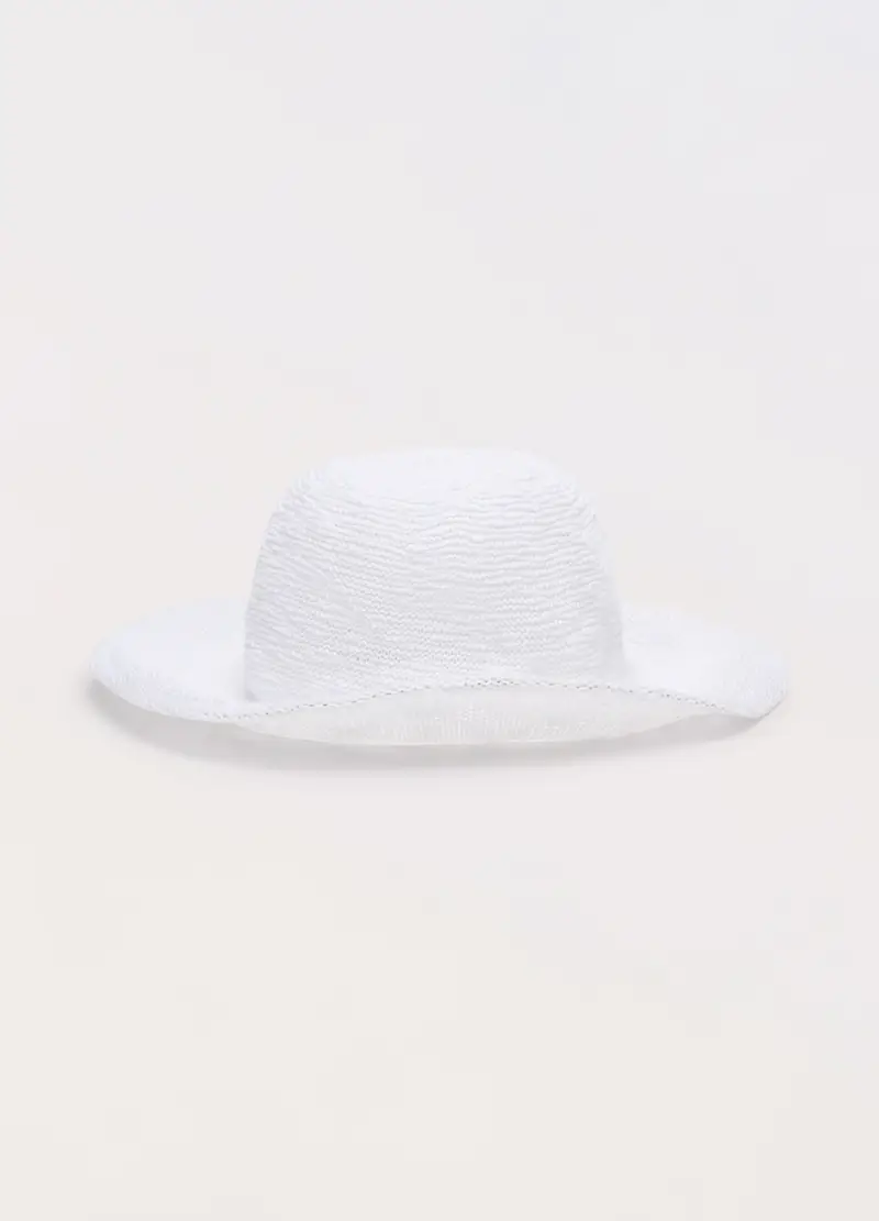 Cloche In Tessuto Donna, Bianco gesso