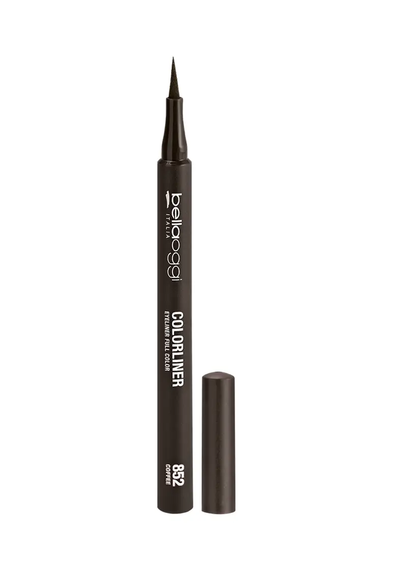 Color Liner - Eyeliner Colorato, Unisex, Marrone cognac