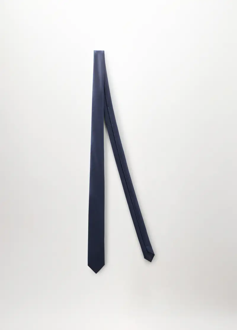 Cravatta Slim Effetto Twill Uomo, Azzurro celeste