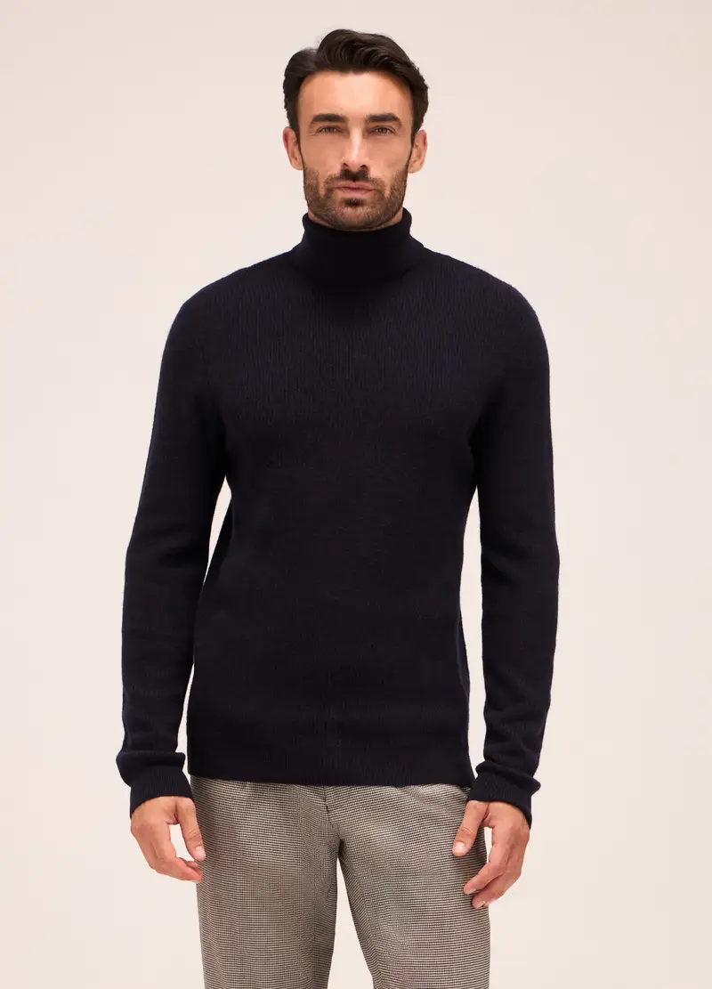 Dolcevita In Lambswool Uomo, Nero