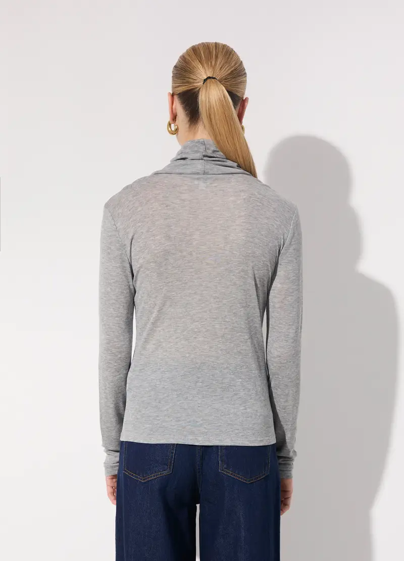 Dolcevita In Misto Lana Donna, Unisex, Grigio melange miniatura 3