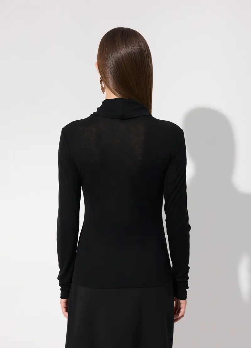 Dolcevita In Misto Lana Donna, Unisex, Nero miniatura 3