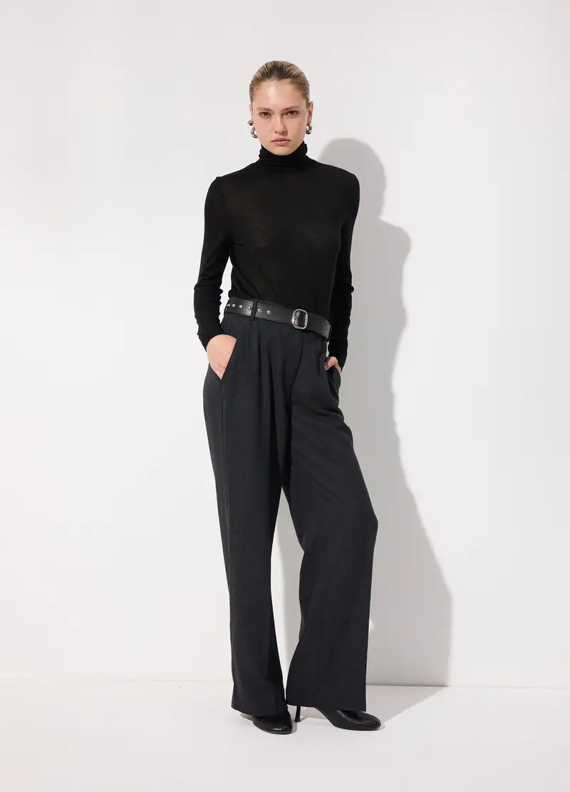 Dolcevita In Misto Lana Donna, Unisex, Nero