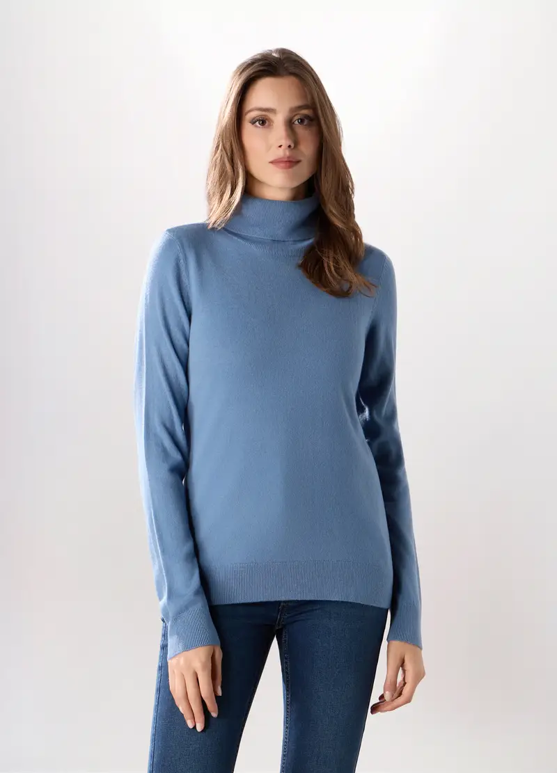 Dolcevita Tricot Donna, Azzurro carta da zucchero