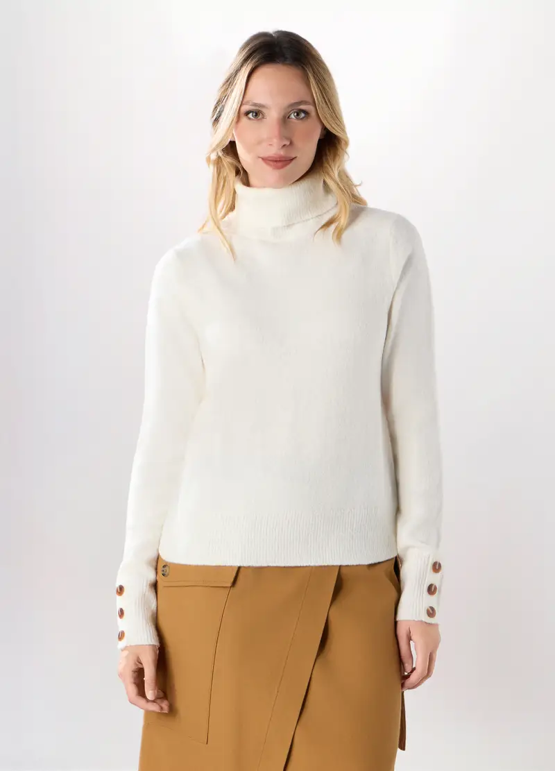 Dolcevita Tricot Donna, Bianco panna