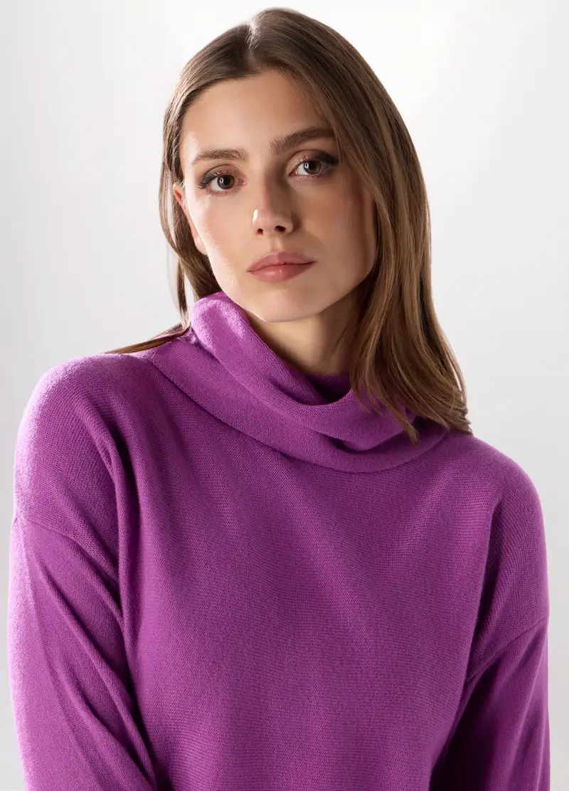 Dolcevita Tricot Donna, Viola malva miniatura 3