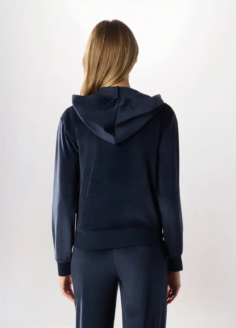 Felpa Con Cappuccio Donna Holistic Fitness, Blu navy miniatura 2