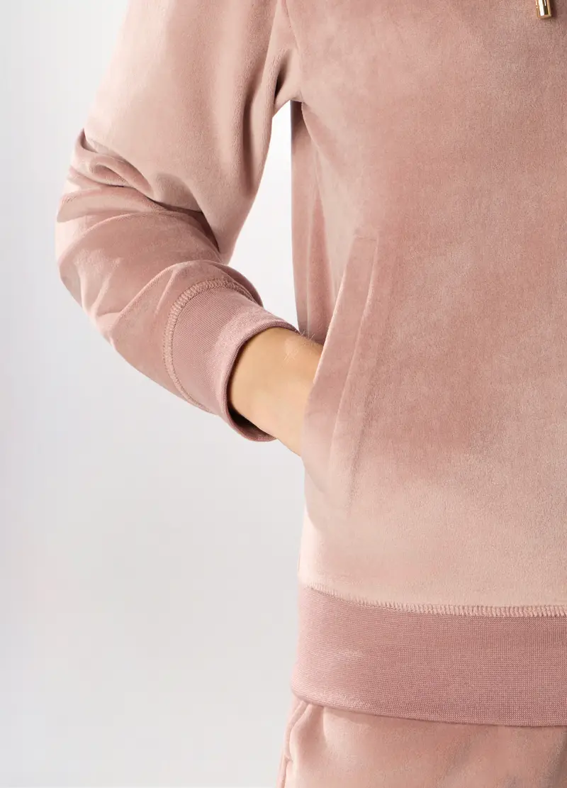 Felpa Con Cappuccio Donna Holistic Fitness, Rosa pastello miniatura 3