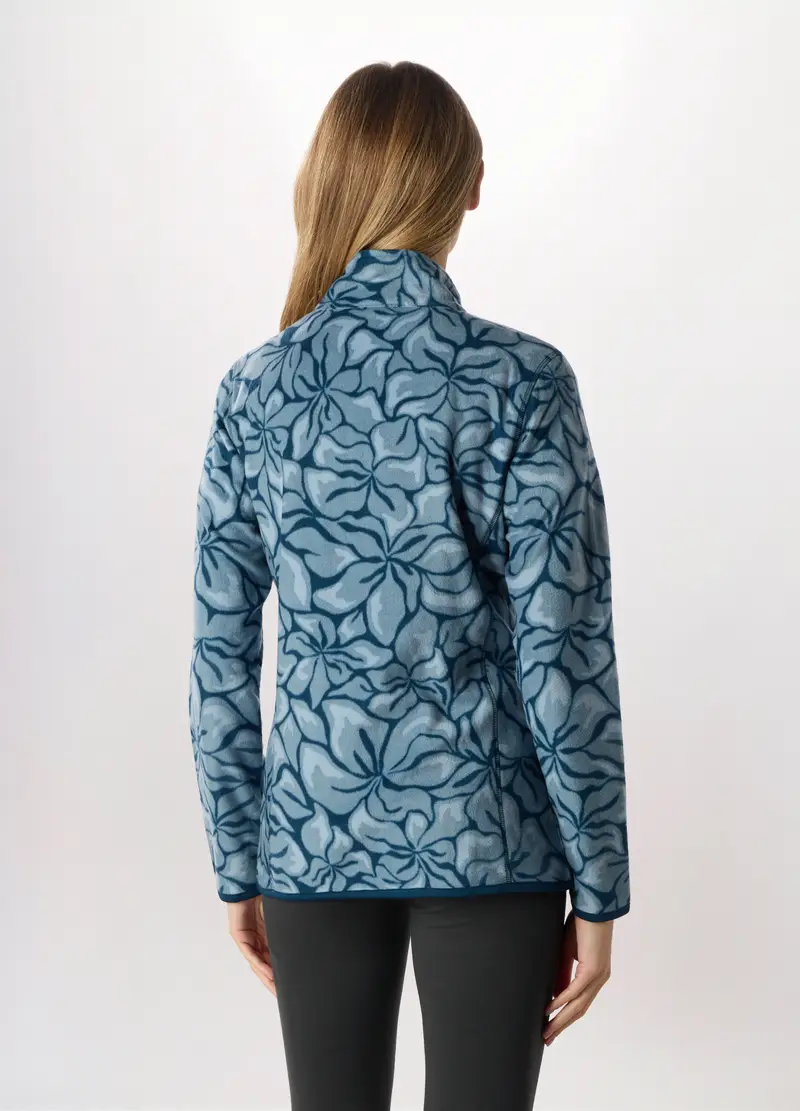 Felpa Full Zip In Pile Donna Holistic Fitness, Blu chiaro miniatura 2