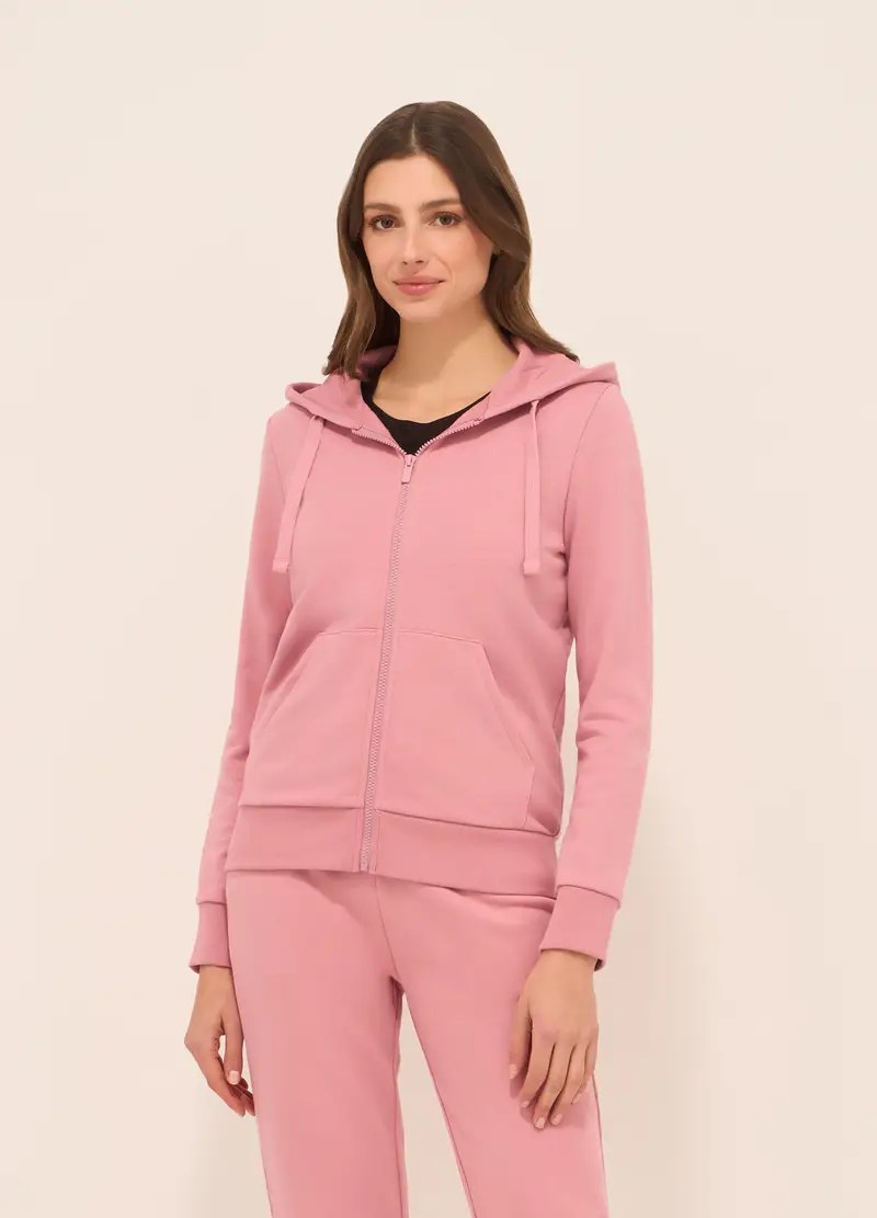 Upim, Felpa In French Terry Di Misto Cotone Donna, Rosa pastello, Taglia: XS