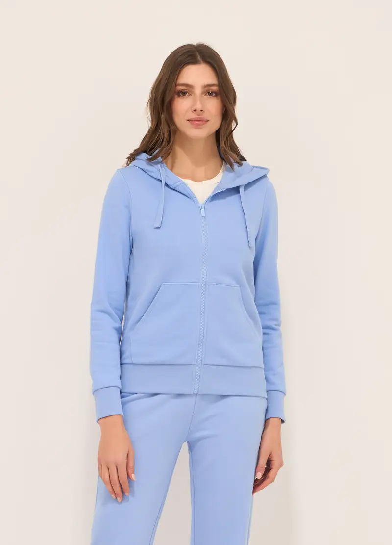 Upim, Felpa In French Terry Di Misto Cotone Donna, Viola lilla, Taglia: XS